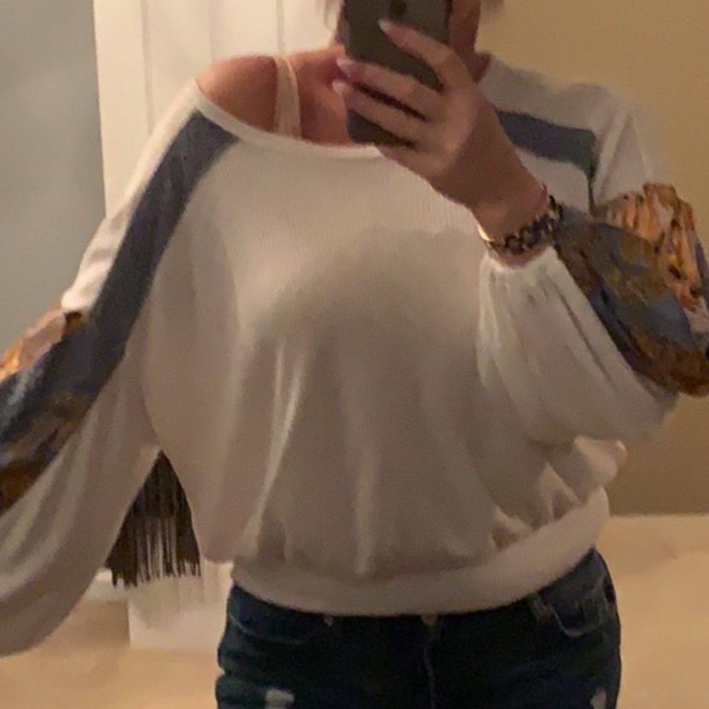 Free People white blousy top